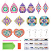 DIY Diamond Acrylic Evil Eye Theme Earrings Kit DIY-TA0005-71-2