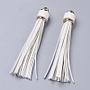 PU Leather Cord Tassel Big Pendants IFIN-F149-I13-1