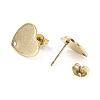 Ion Plating(IP) 304 Stainless Steel Stud Earring Findings LS-STAS-I183-07B-07G-3