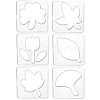 Acrylic Earring Handwork Template TOOL-WH0153-009-1