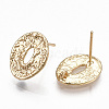 Brass Stud Earring Findings X-KK-S348-357-2