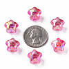 1-Hole Transparent Acrylic Buttons MACR-S373-129-C-8