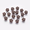 Tibetan Style Alloy 3D Flower Beads LS-RLF0476Y-1
