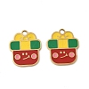 Christmas 304 Stainless Steel Enamel Pendants STAS-Z093-08O-G-1