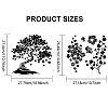 2Pcs 2 Styles PET Hollow Out Drawing Painting Stencils DIY-MA0003-49-2
