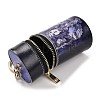 PU Imitation Leather Lipstick Pouch Holder Pendant Keychain KEYC-E039-01KCG-03-3