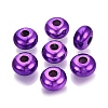 UV Plating Opaque Acrylic European Beads PACR-T017-19M-04-1