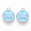 Platinum Plated Alloy Enamel Charms LS-X-ENAM-S118-04M-P-1