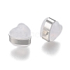 Heart Silicone Ear Nuts SIL-N003-05P-2