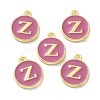 Golden Plated Alloy Enamel Charms ENAM-XCP0001-13Z-2