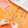 10Pcs 5 Styles Rectangle Transparent Acrylic Blank Pendant Bookmark HJEW-PH01988-3