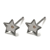 Tarnish Resistant 304 Stainless Steel Stud Earring Settings X-STAS-Q170-10-1