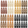 64Pcs 8 Colors 2-Hole Wood Buttons WOOD-GF0002-35B-1