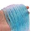 Transparent Painted Glass Beads Strands DGLA-A034-T4mm-A22-2