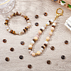 30Pcs Natural Tiger Eye European Beads G-SP0001-01A-02-4