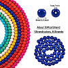 Kissitty 8 Strands 8 Colors Synthetic Turquoise Beads Strands TURQ-KS0001-02-11