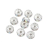 Brass Grade A Rhinestone Spacer Beads RB-A004-4-4