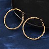 304 Stainless Steel Hoop Earrings EJEW-S250-01C-G-3