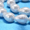 Teardrop Shell Pearl Bead Strands BSHE-L015-8x11-01-4