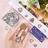 80Pcs 10 Styles Tibetan Style Alloy Pendants FIND-SC0007-73-3