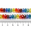 Electraoplate & Gradient Color Glass Beads Strands LAMP-M023-01-4