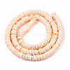 Handmade Polymer Clay Beads Strands CLAY-R089-6mm-033-6