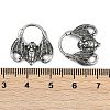 Bat 316 Surgical Stainless Steel Hoop Earrings EJEW-G416-31AS-5