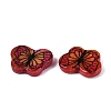 Printed Natural Freshwater Shell Beads SHEL-Q029-11B-2