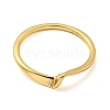 Rack Plating Brass Plain Band Rings for Women RJEW-C081-03G-2