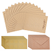 CRASPIRE Gilding Classical Kraft Paper Envelopes with Stickers DIY-CP0004-86A-1