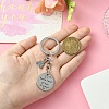 Alloy Enamel & Titanium Steel Keychain KEYC-YW00036-5