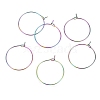 Ion Plating(IP) 316L Surgical Stainless Steel Hoop Earring Findings STAS-G130-03M-21MM-1