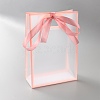Rectangle Plastic Packaging Gift Bags with Hole Handle and Silk Ribbon ABAG-WH0044-61A-1