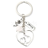 Natural Rose Quartz Keychain KEYC-JKC01081-01-2