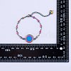 DIY Rainbow Color Blank Dome Link Bracelet Making Kit DIY-SZ0009-08-8