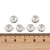 Brass Rhinestone Spacer Beads X-RB-A014-Z8mm-17S-5