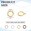 4 Colors Alloy Closed Jump Rings FIND-GA0006-89B-2
