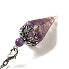 Natural Amethyst Dowsing Pendulum Big Pendants G-H285-02P-03-3