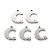 Non-Tarnish 201 Stainless Steel Charms STAS-N092-106-1