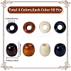 Gorgecraft 200Pcs 4 Colors Natural Wood Beads WOOD-GF0002-03-2