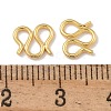 Brass S-Hook Clasps KK-P284-12G-01-3