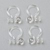 Plastic Clip-on Earring Findings X-KY-P001-10A-1