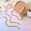 3Pcs 3 Styles 304 Stainless Steel Twisted Chain Bag Extender Chains FIND-TA00002-6