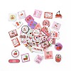 Cartoon Cherry Theme Pattern Paper Stickers Set DIY-G066-36-1