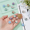 18Pcs 6 Colors Handmade Porcelain Beads PORC-PA0001-31-3