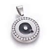 304 Stainless Steel Enamel Pendants STAS-E439-90Q-P-1