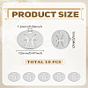 10Pcs 304 Stainless Steel Charms STAS-LP0003-19E-2