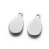 Tarnish Resistant 201 Stainless Steel Pendants STAS-L234-099P-2