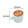 Resin Miniature Coffee Cup Ornaments PW-WG14105-04-1