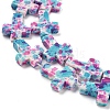 Baking Paint Synthetic Turquoise Beads Strands G-H060-01A-4